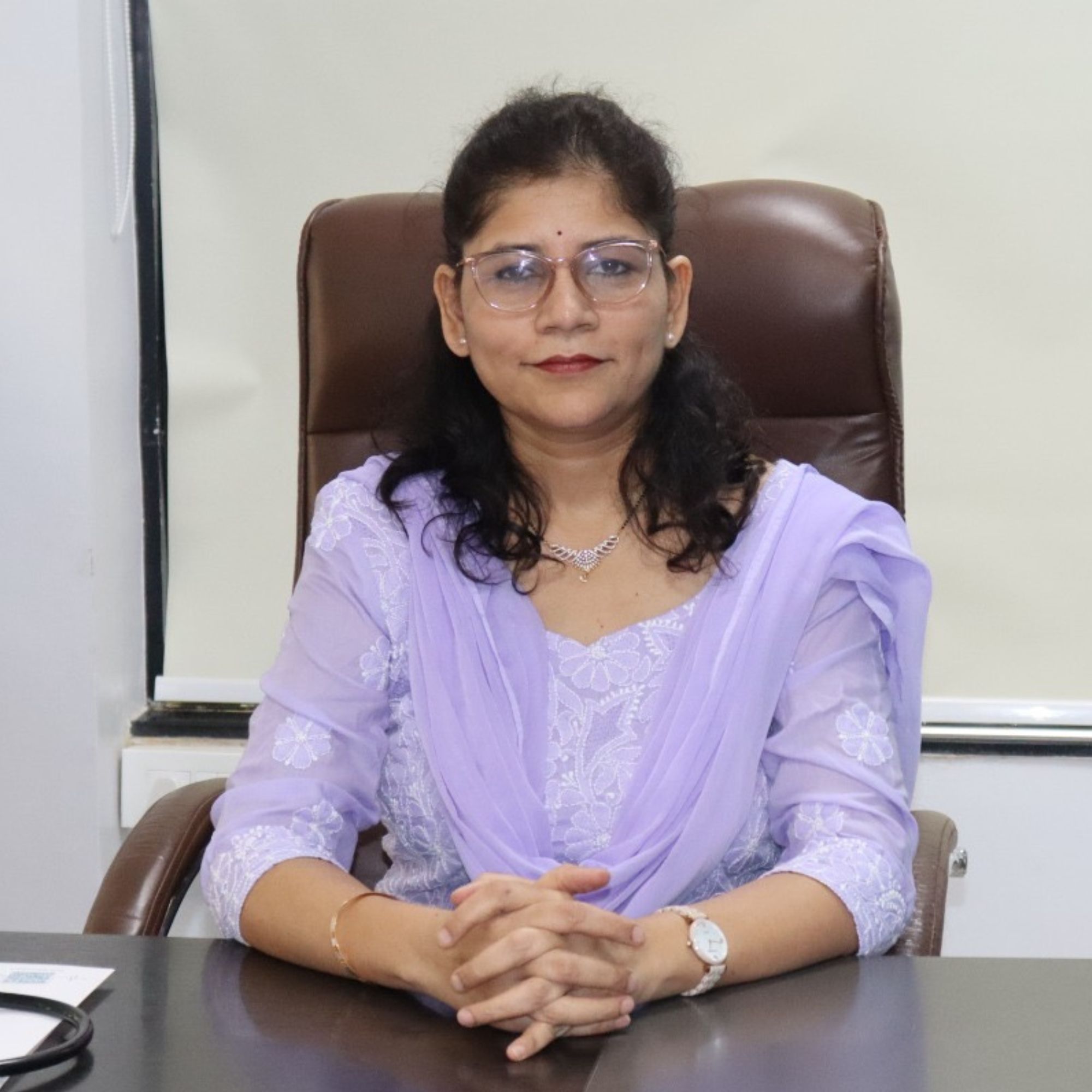 Dr. Varshali Mali, MBBS, DNB (Obs & Gyn), consults at her clinic in Life Republic, Marunji, Pune.