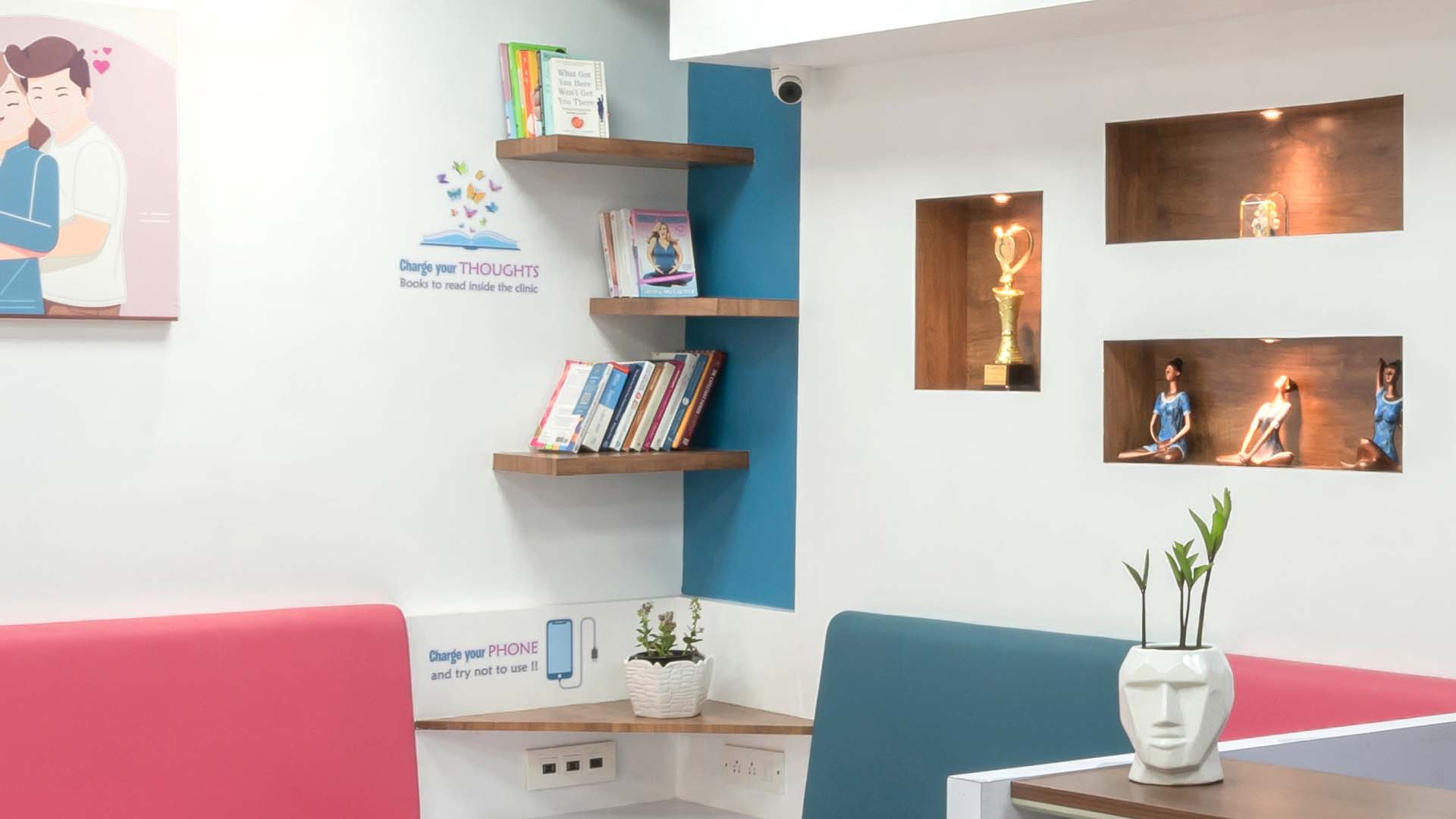 Book library at Dr. Varshali's Gynecology Clinic